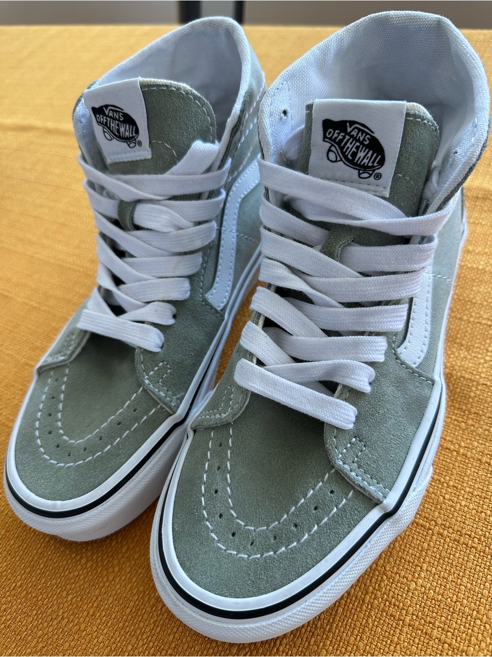 Vans Off the Wall Sage green sneakers with white sole, unisex for both sexes. - Picture 4 of 16